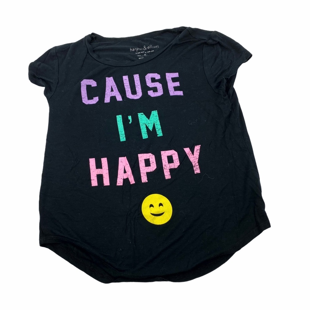 Harper & Elliot “Cause I’m Happy” Graphic Tee Med